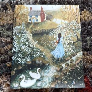Lore Pemberton Blue Bird Charming Country Scene Art Print